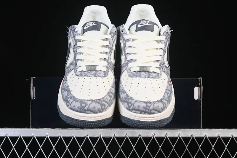 All categories Nk Air Force 1 Air Force series Nk Air Force 1 Low Air Force low top Nike Air Force 1'07 Low Dior joint pattern beige gray red Air Force 1 low top casual sneakers MZ9588-807